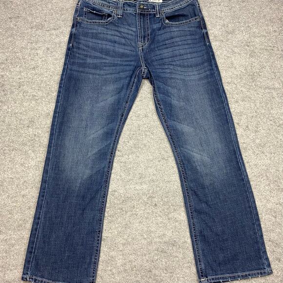 Axel jeans men’s‎ 34x32 slim boot faded flap pocket distressed cyberpunk cowboy - Picture 1 of 13